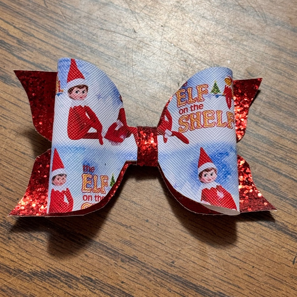 Red Elf on The Shelf Bow